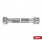 Racord flexibil FERRO 1/2x3/8 FF L=80 cm PWS86