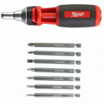 Surubelnita cu clichet, multi-bit, 9-in-1, profil in cruce si torx, Milwaukee