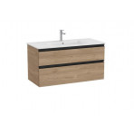 Mobilier de baie GAP 1000mm, 2 sertare, culoare nuc