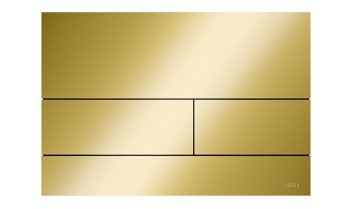 Clapeta TECE Square II, 2 trepte, otel inox Gold Optic lucios