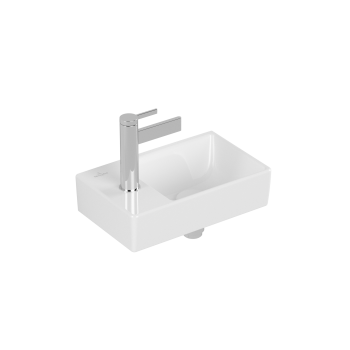 Lavoar suspendat Avento 360 x 220 mm, orificiu baterie in stanga, alb alpin
