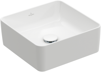 Lavoar pe blat Collaro 380 x 380 mm, alb alpin