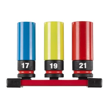 Set de 3 chei tubulare de impact, 1/2", Milwaukee