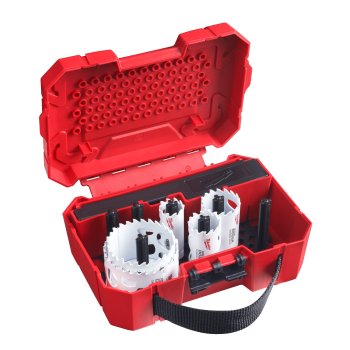 Set carote HOLE DOZER cu dinti din carbura, 9buc Milwaukee