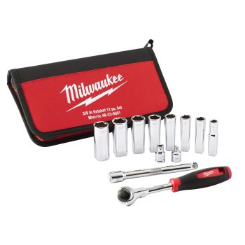 Set de chei tubulare 3/8", 12buc, Milwaukee