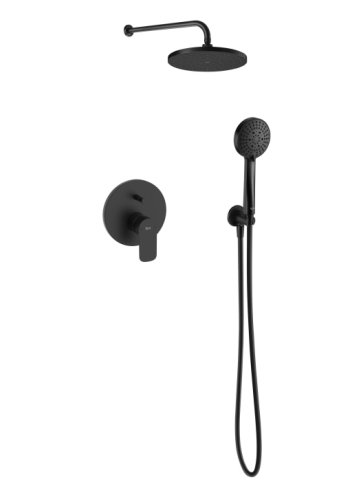 Set dus incorporat ROCA CALA (set complet), negru mat