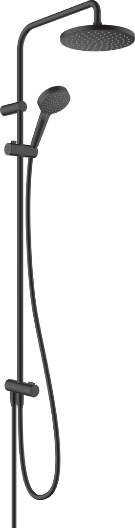 Sistem de dus Showerpipe Hansgrohe VERNIS BLEND 200, negru mat