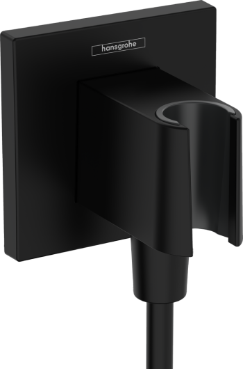 Conexiune + suport dus Hansgrohe Fixfit, negru mat