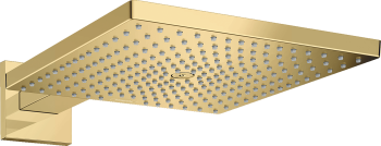 Cap de dus cu brat Hansgrohe RAINDANCE 300 E, auriu lucios