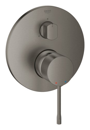 Baterie Grohe Essence incastara dus, 3 cai, brushed hard graphite
