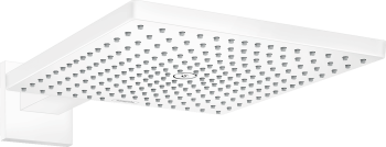 Cap de dus cu brat Hansgrohe RAINDANCE E 300 mm, 1 jet, alb mat
