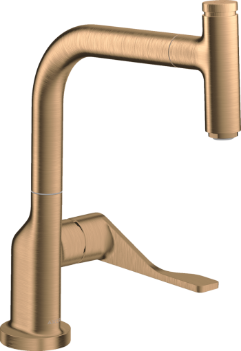 Baterie bucatarie Axor Citterio, bronz periat