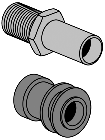 Accesorii Villeroy & boch conector de intrare apa 76 x 80 x 27,5 mm