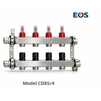 Colector EOS Inox 4 cai 1"x3/4 Eurocone (CD85/4)