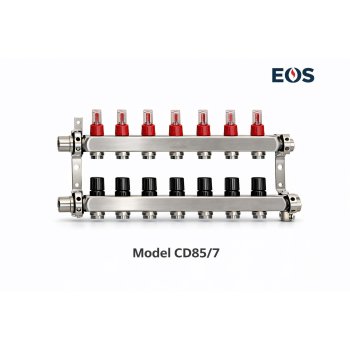 Colector EOS Inox 7 cai 1"x3/4 Eurocone (CD85/7)