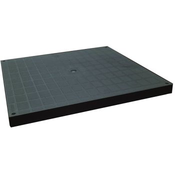 Capac PP BASE Negru pt camin patrat tip I  A15 550x550
