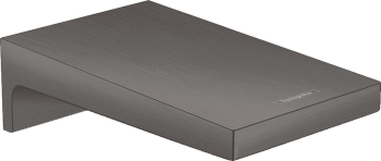 Pipa de cada patrata Hansgrohe, slefuit negru cromat 