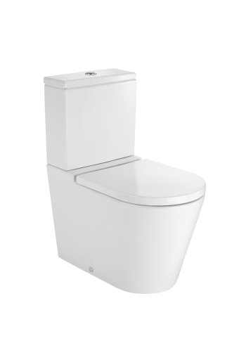 Vas WC INSPIRA ROUND, lipit de perete, cu evacuare duala