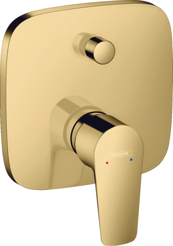 Baterie Hansgrohe TALIS E cada-dus incastrata, auriu lucios