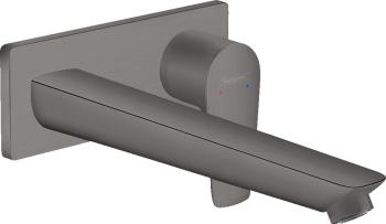 Baterie lavoar incastrata Hansgrohe Talis, slefuit negru cromat