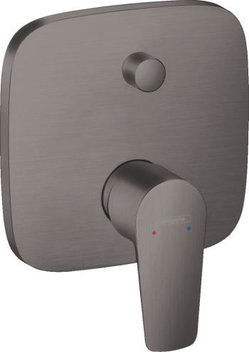 Baterie Hansgrohe TALIS  E cada-dus incastrata, slefuit negru cromat