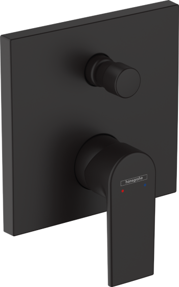 Baterie Hansgrohe Vernis Shape cada-dus incorporata negru mat
