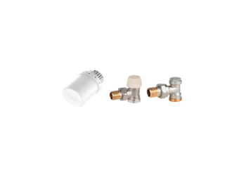 Set robinet PEX-AL tur-retur + cap termostatic 1/2" HONEYWELL