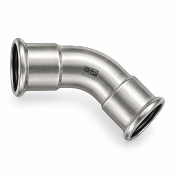 GP Cot Inox 304 V press 45 FF 76.1
