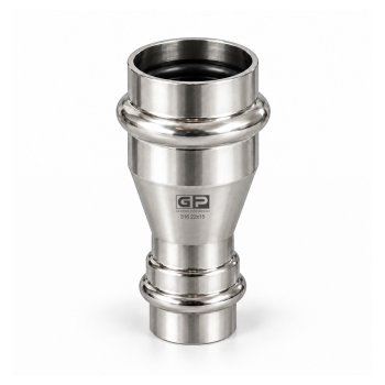 GP Reductie inox 316 V press 22x15