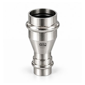 GP Reductie inox 316 V press 28x18