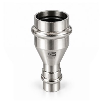 GP Reductie inox 316 V press 35x18