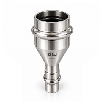 GP Reductie inox 316 V press 54x22