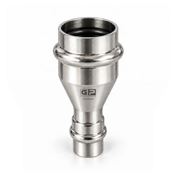GP Reductie inox 316 V press 54x28