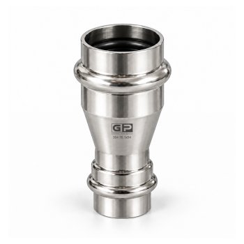 GP Reductie inox 304 V press 76.1x54