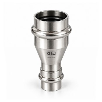 GP Reductie inox 304 V press 88.9x54