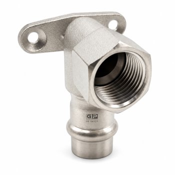 GP Cot cu suport Inox 316 V press 18x1/2 F