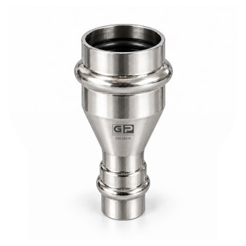 GP Reductie inox 316 V press 28x15
